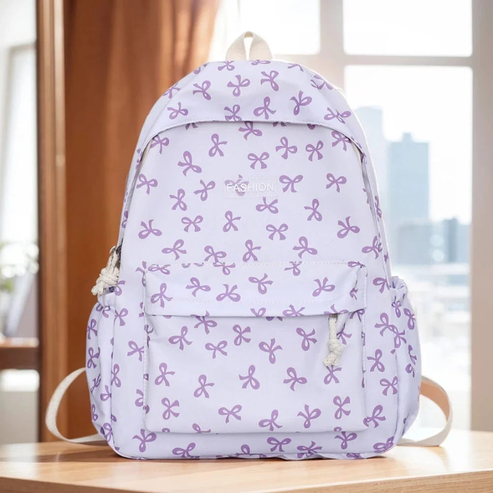 ChicNylon™ Backpack Bow Printed for Girls & Women