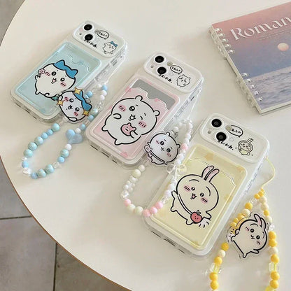 Chiikawa Card Wallet Phone Case