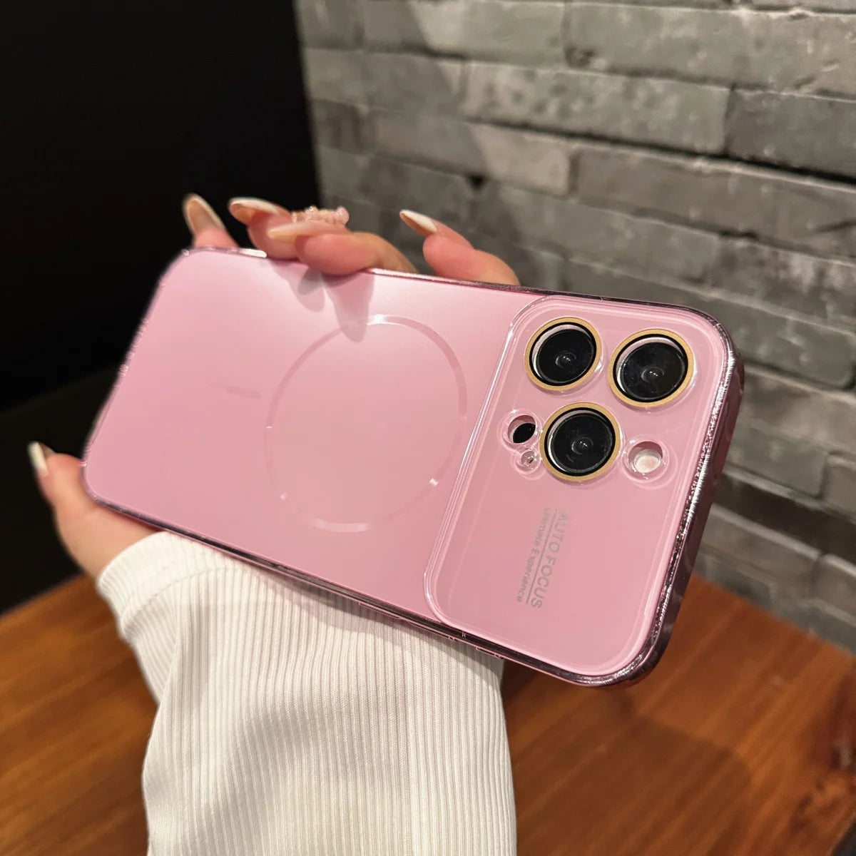 Magnetic Frosted Glass Case For iPhone