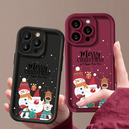 Christmas Pattern Soft Silicone Phone Case
