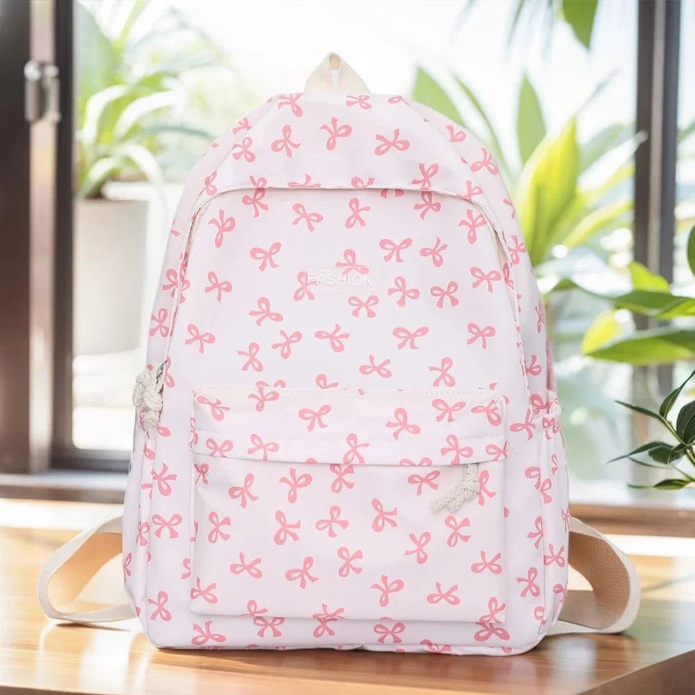 ChicNylon™ Backpack Bow Printed for Girls & Women