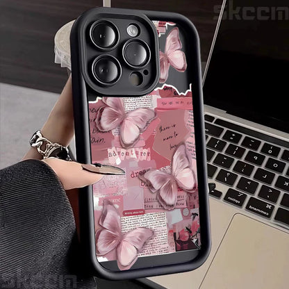 Pink Butterfly Phone Case