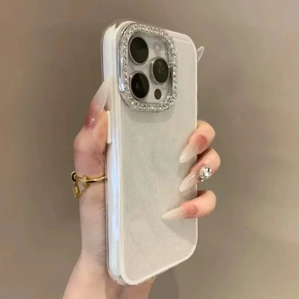 3 in 1 Glitter Candy Color Phone Case