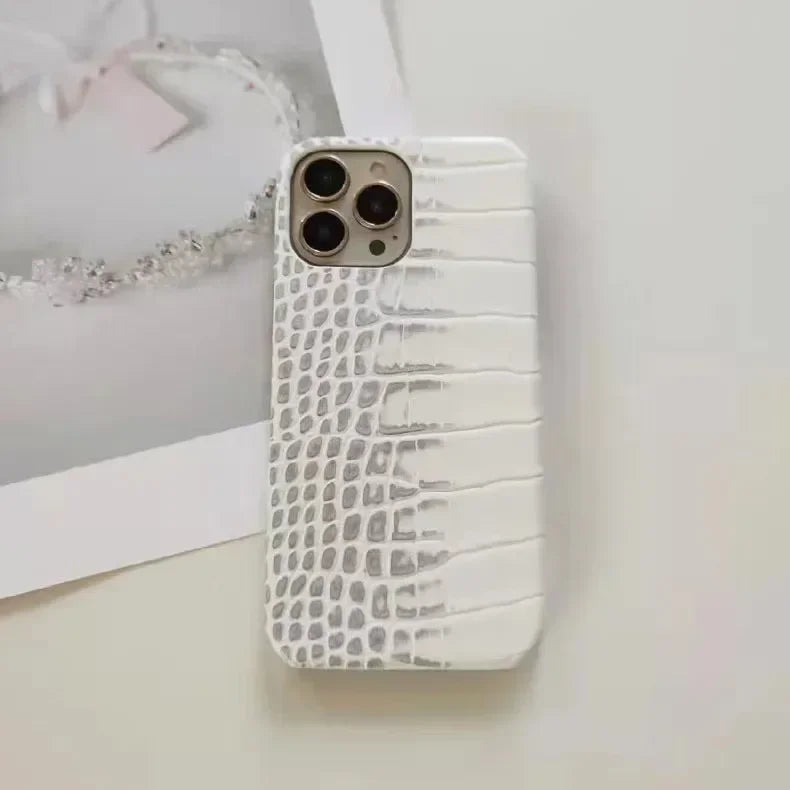 Gradient Crocodile Pattern Phone Case For iPhone