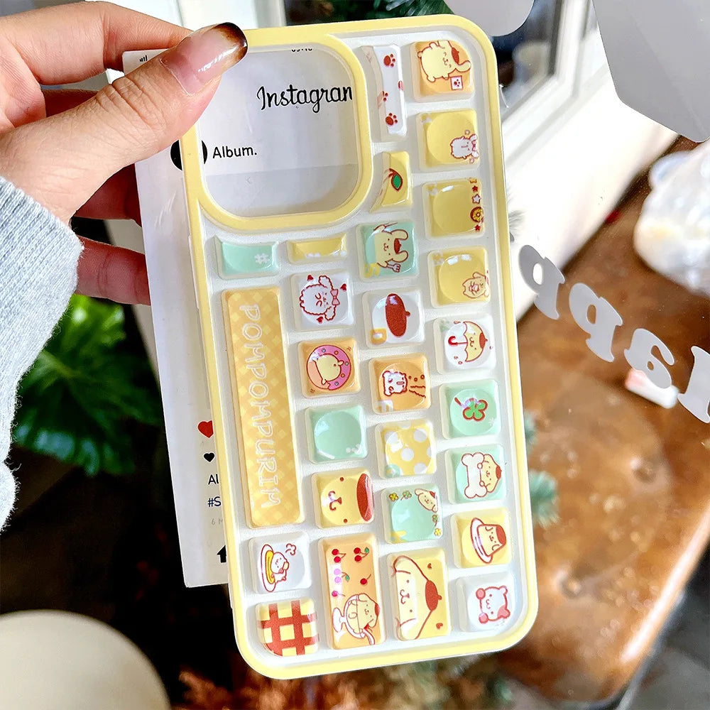 Sanrio Kuromi Hello Kitty Purin Phone Case