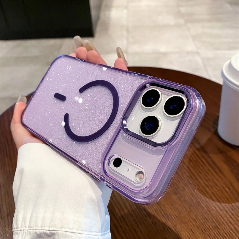 Glitter Magnetic Phone Case For iPhone