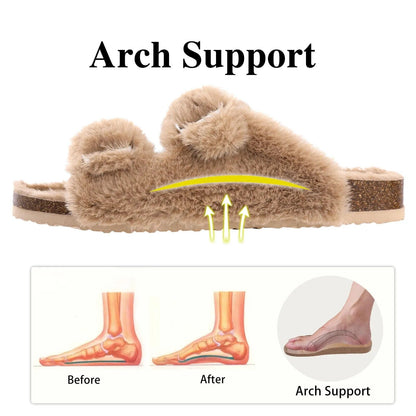 CozyStep™: Women's Footbed Plush Slippers