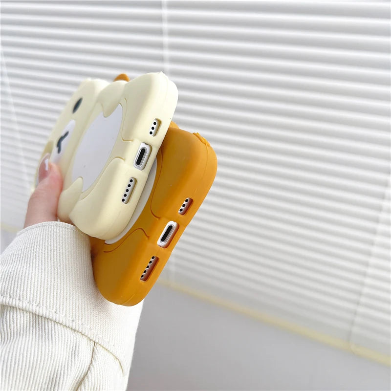 Rilakkuma Bear Silicone Soft Case iPhone