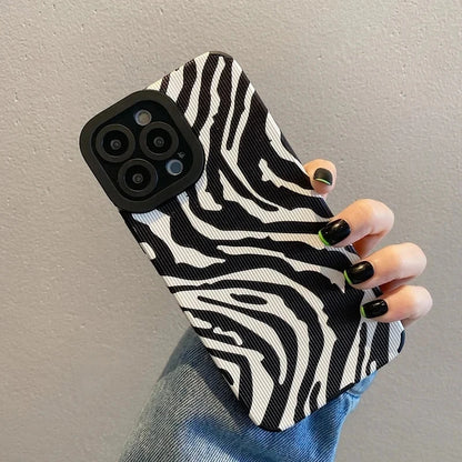 Zebra Stripes Silicone Phone Case