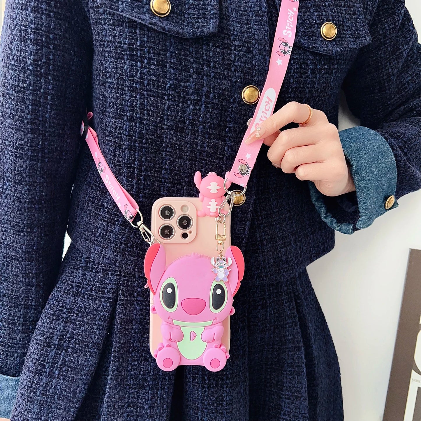 Stitch Wallet Phone Case for iPhone