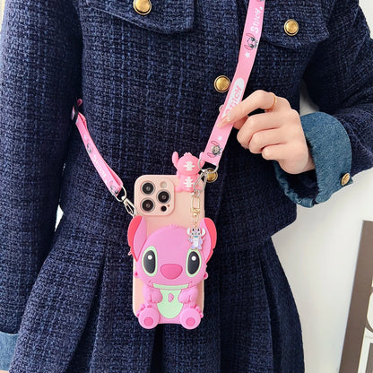 Stitch Wallet Phone Case for iPhone