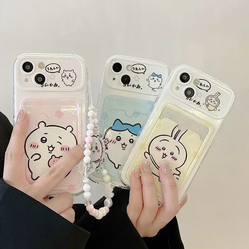 Chiikawa Card Wallet Phone Case