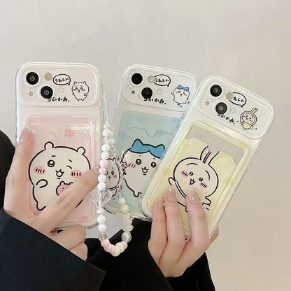 Chiikawa Card Wallet Phone Case