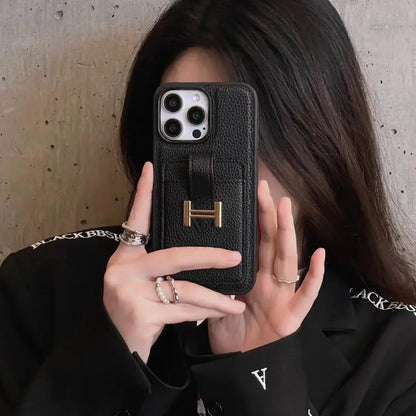 Vegan Leather Card Slot Case for iPhone