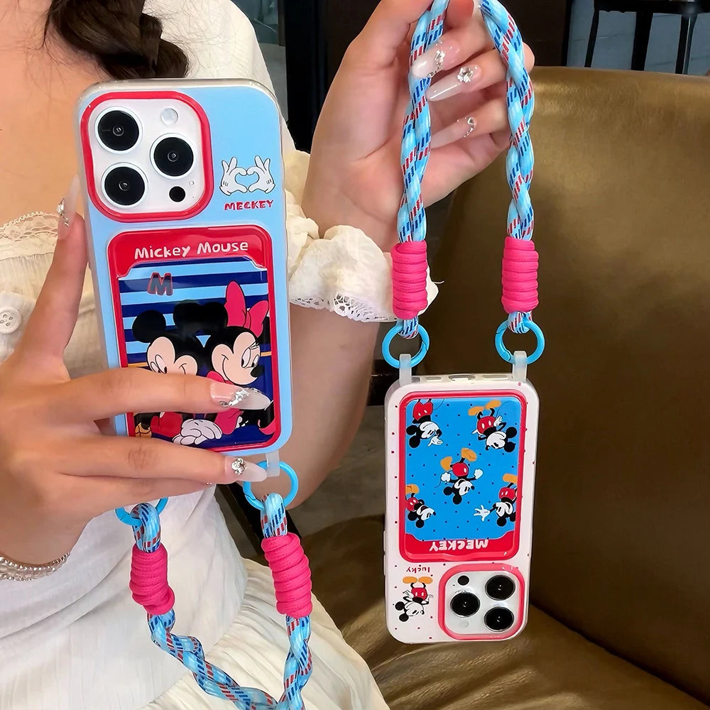 Mickey Minnie Card Holder Phone Case