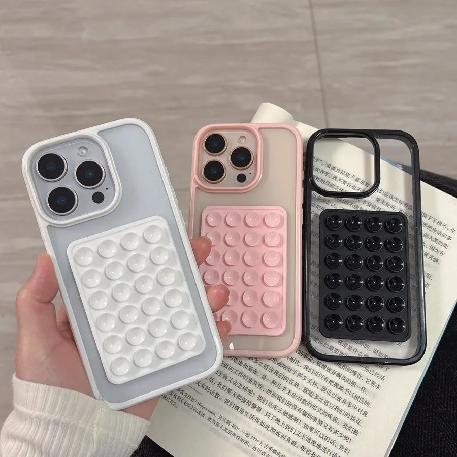 Suction Cup Airbag Clear Phone Case