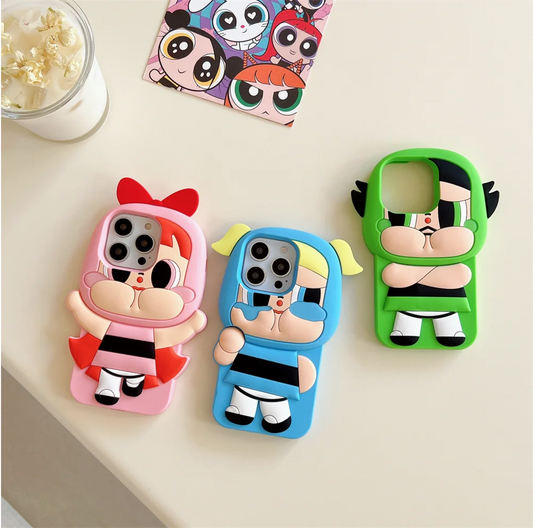 3D Cartoon Powerpuff Girls Phone Case