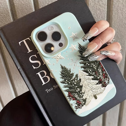 Christmas Tree Silicone Phone Case for iPhone