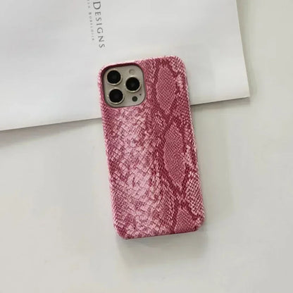 Python Pattern Leather Phone Case
