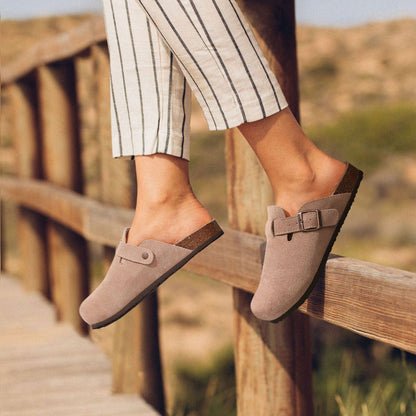 LuxeStride™ - Women's Flat Mules