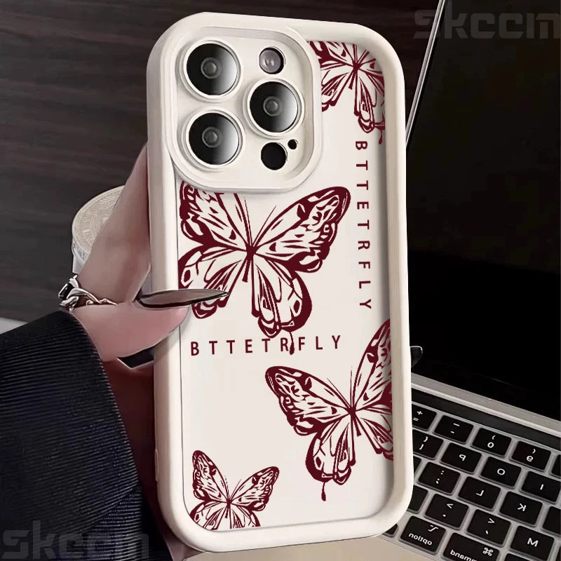 Pink Butterfly Phone Case