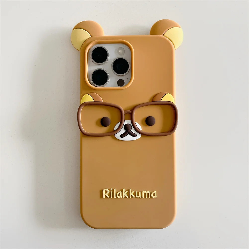 3D Cartoon Rilakkuma Bear Phone Case