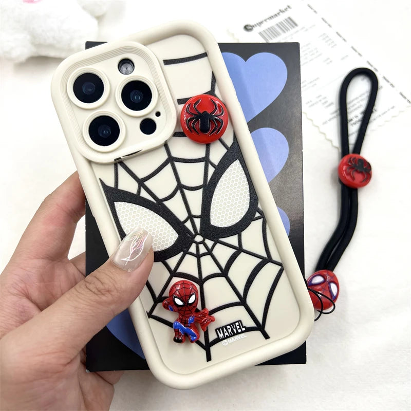 3D Spider-Man Cartoon Silicone Phone Case