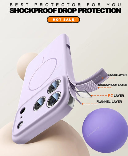 Liquid Silicone Magnetic Phone Case