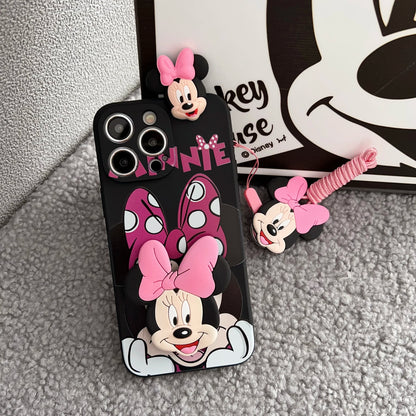 Minnie Mickey Head Phone Case for iPhone