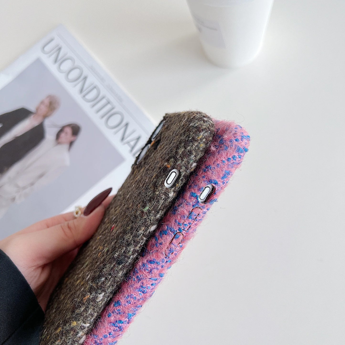 Korean Plush Fur Phone Case For iPhone