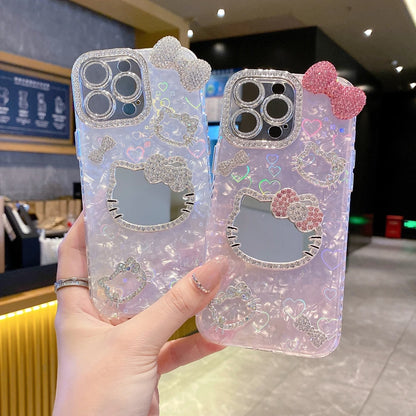 Hello Kitty Glitter Mirror Phone Case