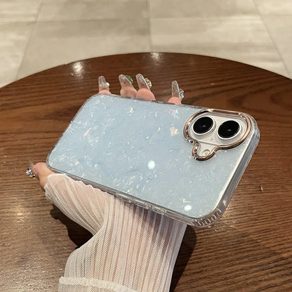 Rainbow Shell Glitter Laser Phone Case
