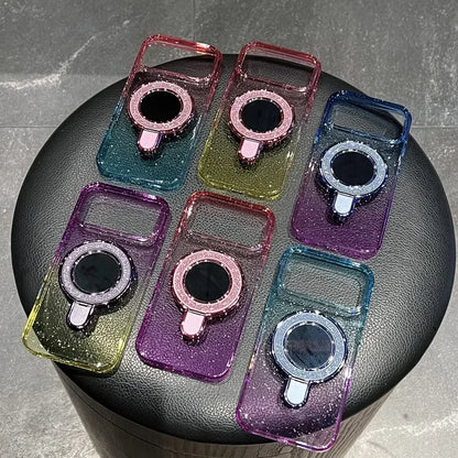 Glitter Gradient Clear Phone Case