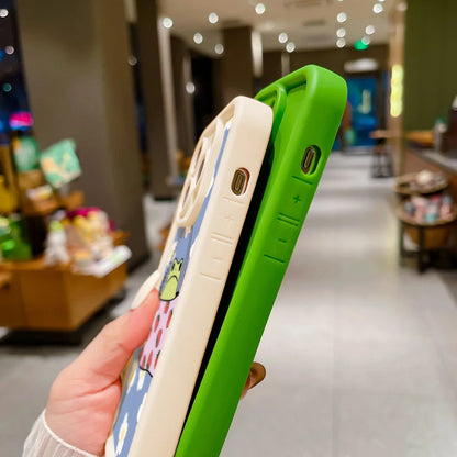 Cute Flower Frog Strawberry Phone Case