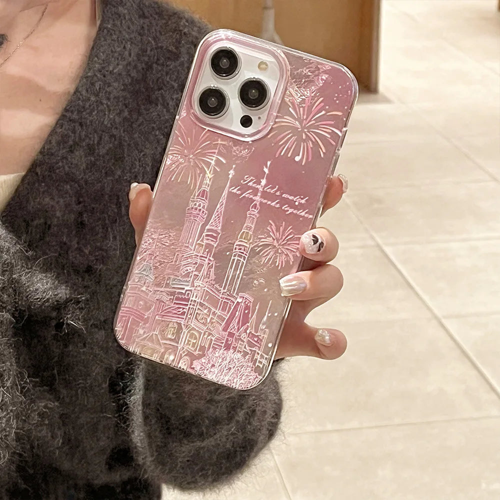 Fireworks Castle Laser Phone Case