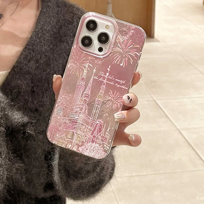 Fireworks Castle Laser Phone Case