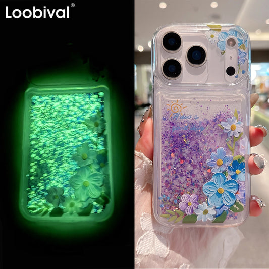 Noctilucent Quicksand Glitter Phone Case