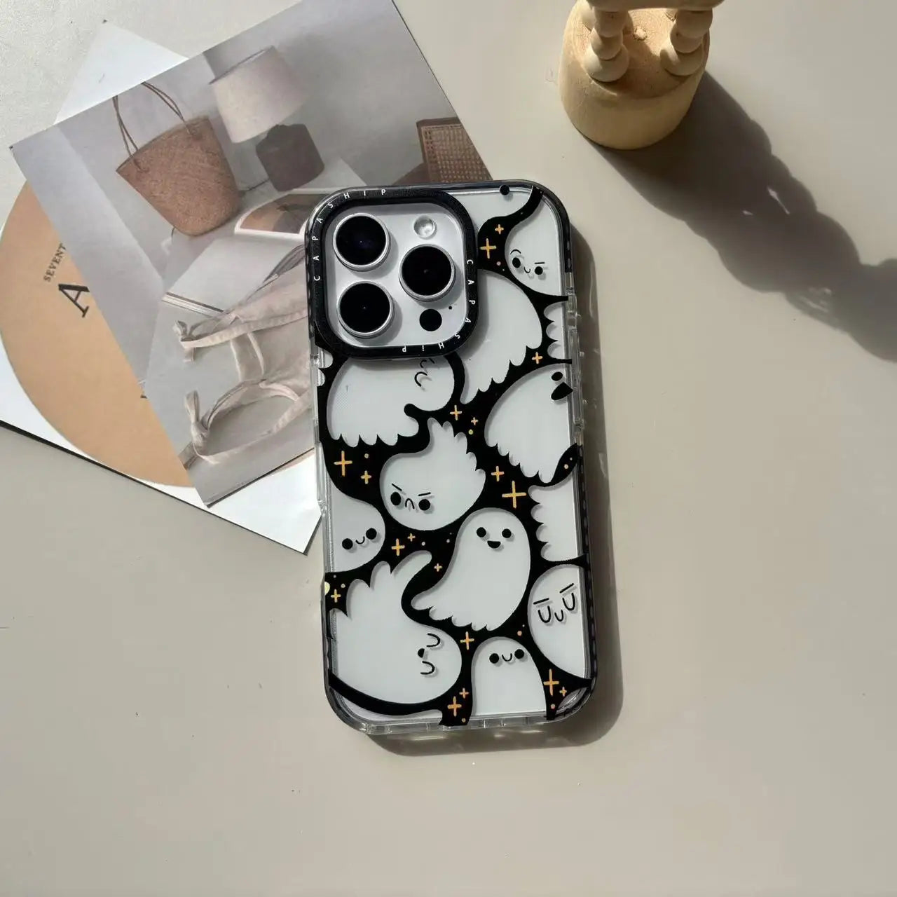 Cute Ghost Transparent Phone Case