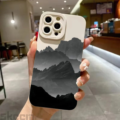 Black Mountain Peak Phone Case
