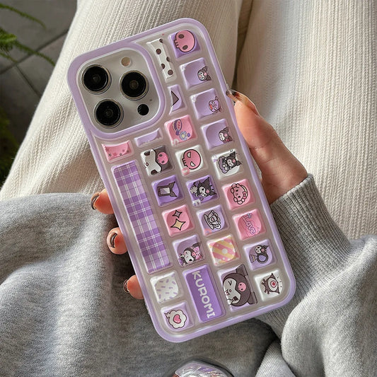 Sanrio Kuromi Hello Kitty Purin Phone Case
