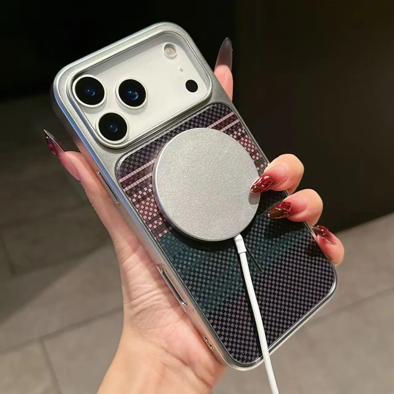 Carbon Fiber Armor Magnetic Phone Case