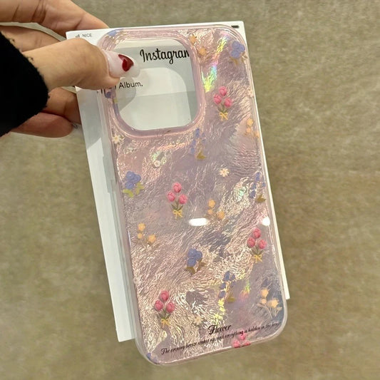 Tulip Floral Clear Phone Case