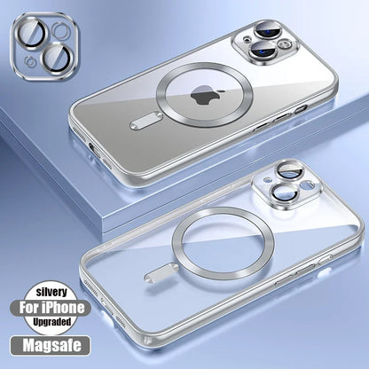 Clear Plating Silicone Magsafe Case