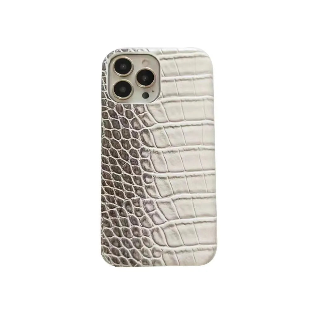 Gradient Crocodile Pattern Phone Case