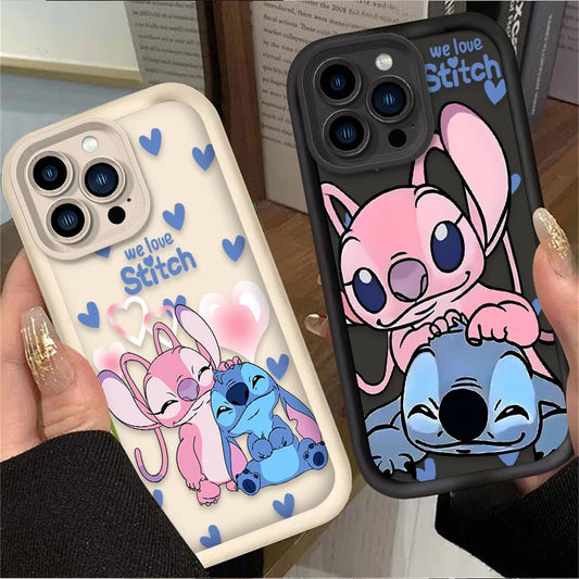 Disney Stitch & Angel Love Phone Case