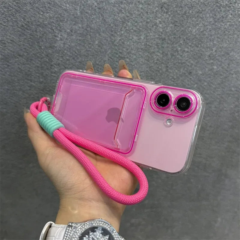 Candy Color Card Pack Case for iPhone