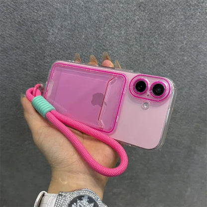Candy Color Card Pack Case for iPhone