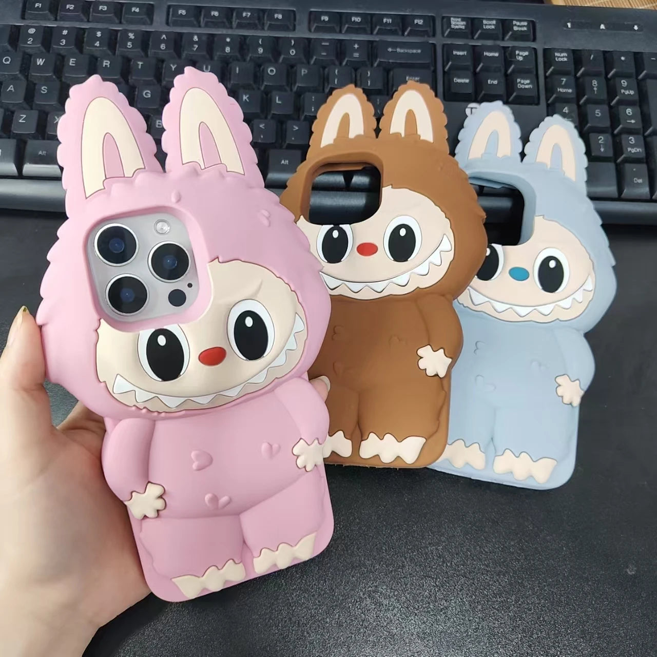 3D Cartoon Monsters Phone Case