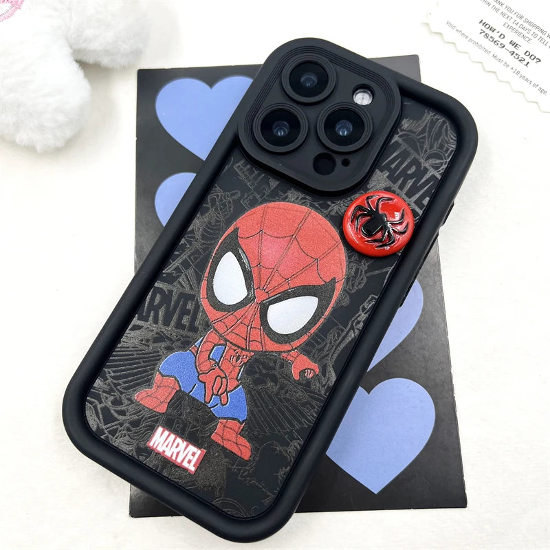 3D Spider-Man Cartoon Silicone Phone Case