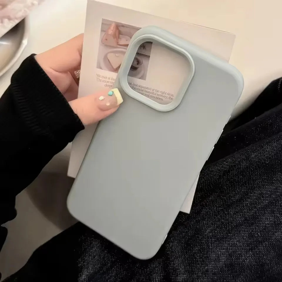 Solid Color Silicone Case For iPhone